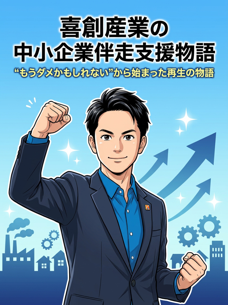 喜創産業 中小企業伴走支援 漫画 1ページ目