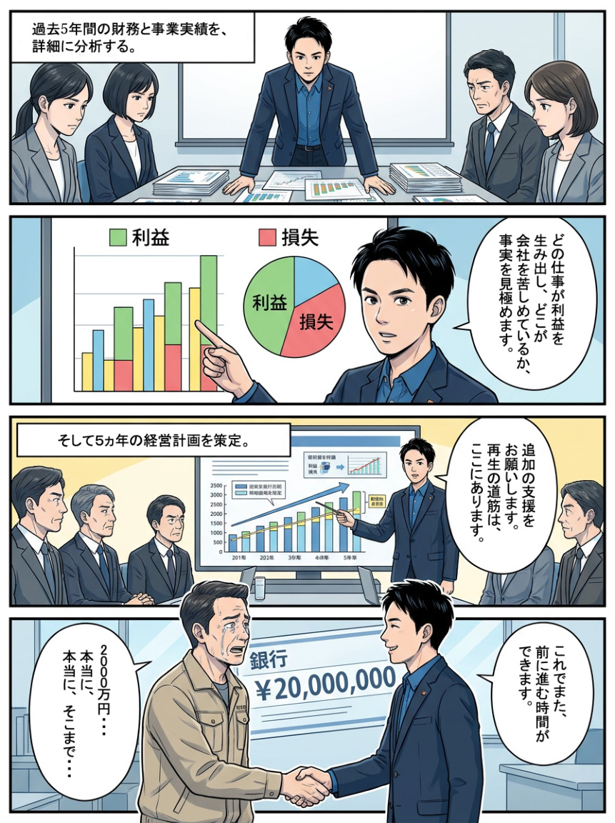 喜創産業 中小企業伴走支援 漫画 9ページ目
